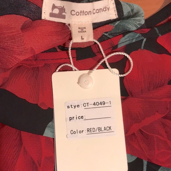 NWT Cotton candy brand new long sleeves blouse, - Picture 4 of 5